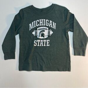 Michigan State Spartans Youth Long Sleeve T-Shirt Green 4T NCAA University